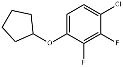 Benzene, 1-chloro-4-(cyclopentyloxy)-2,3-difluoro- Structure