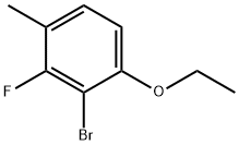 Benzene, 2-bromo-1-ethoxy-3-fluoro-4-methyl- Structure