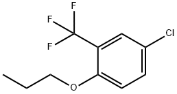 Benzene, 4-chloro-1-propoxy-2-(trifluoromethyl)- Structure