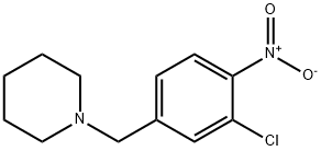 Piperidine, 1-[(3-chloro-4-nitrophenyl)methyl]- Structure