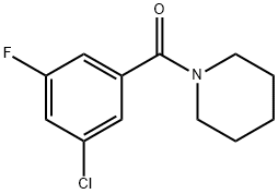 Methanone, (3-chloro-5-fluorophenyl)-1-piperidinyl- Structure