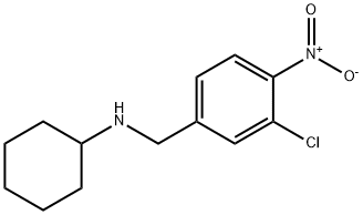 Benzenemethanamine, 3-chloro-N-cyclohexyl-4-nitro- Structure