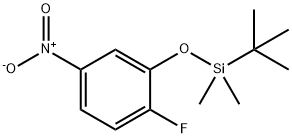 Benzene, 2-[[(1,1-dimethylethyl)dimethylsilyl]oxy]-1-fluoro-4-nitro- Structure