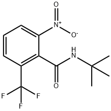 Benzamide, N-(1,1-dimethylethyl)-2-nitro-6-(trifluoromethyl)- Structure