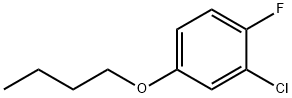 Benzene, 4-butoxy-2-chloro-1-fluoro- Structure