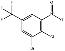 Benzene, 1-bromo-2-chloro-3-nitro-5-(trifluoromethyl)- 구조식 이미지