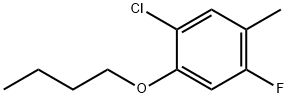 Benzene, 1-butoxy-2-chloro-5-fluoro-4-methyl- Structure