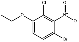 Benzene, 1-bromo-3-chloro-4-ethoxy-2-nitro- Structure