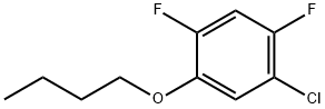 Benzene, 1-butoxy-5-chloro-2,4-difluoro- Structure