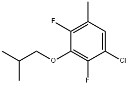 Benzene, 1-chloro-2,4-difluoro-5-methyl-3-(2-methylpropoxy)- Structure