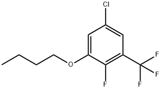 Benzene, 1-butoxy-5-chloro-2-fluoro-3-(trifluoromethyl)- Structure