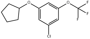 Benzene, 1-chloro-3-(cyclopentyloxy)-5-(trifluoromethoxy)- Structure