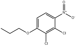 Benzene, 2,3-dichloro-1-nitro-4-propoxy- Structure