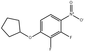 Benzene, 1-(cyclopentyloxy)-2,3-difluoro-4-nitro- Structure