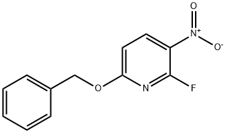 Pyridine, 2-fluoro-3-nitro-6-(phenylmethoxy)- Structure