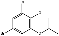 Benzene, 5-bromo-1-chloro-2-methoxy-3-(1-methylethoxy)- Structure