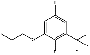 Benzene, 5-bromo-2-fluoro-1-propoxy-3-(trifluoromethyl)- Structure