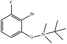 Benzene, 2-bromo-1-[[(1,1-dimethylethyl)dimethylsilyl]oxy]-3-fluoro- Structure