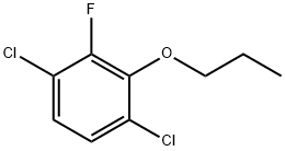 Benzene, 1,4-dichloro-2-fluoro-3-propoxy- Structure