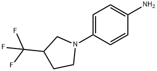 Benzenamine, 4-[3-(trifluoromethyl)-1-pyrrolidinyl]- Structure