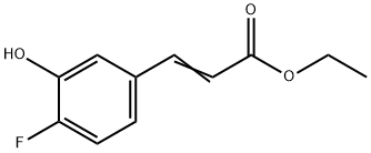 2-Propenoic acid, 3-(4-fluoro-3-hydroxyphenyl)-, ethyl ester Structure