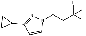 3-cyclopropyl-1-(3,3,3-trifluoropropyl)-1H-pyrazole Structure