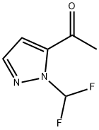 1-[1-(difluoromethyl)-1H-pyrazol-5-yl]ethanone Structure