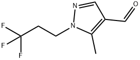 5-methyl-1-(3,3,3-trifluoropropyl)-1H-pyrazole-4-carbaldehyde Structure