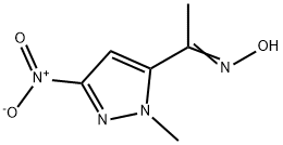 (1Z)-1-(1-methyl-3-nitro-1H-pyrazol-5-yl)ethanone oxime 구조식 이미지