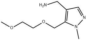 1-{5-[(2-methoxyethoxy)methyl]-1-methyl-1H-pyrazol-4-yl}methanamine Structure