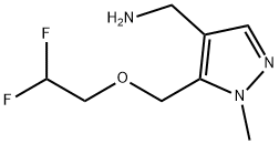 1-{5-[(2,2-difluoroethoxy)methyl]-1-methyl-1H-pyrazol-4-yl}methanamine Structure