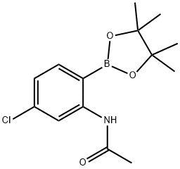 Acetamide, N-[5-chloro-2-(4,4,5,5-tetramethyl-1,3,2-dioxaborolan-2-yl)phenyl]- Structure