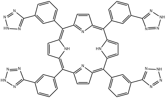 5,10,15,20-Tetrakis(4-hydroxyphenyl)porphyrin 구조식 이미지