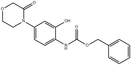 Carbamic acid, N-[2-hydroxy-4-(3-oxo-4-morpholinyl)phenyl]-, phenylmethyl ester Structure