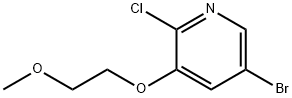 5-Bromo-2-chloro-3-(2-methoxyethoxy)pyridine 구조식 이미지