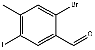 Benzaldehyde, 2-bromo-5-iodo-4-methyl- Structure