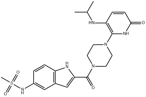 6’-Hydroxy Delavirdine Structure