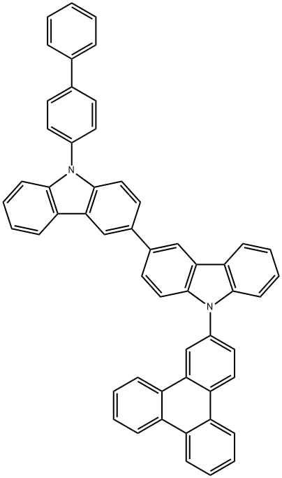 3,3'-Bi-9H-carbazole, 9-[1,1'-biphenyl]-4-yl-9'-(2-triphenylenyl)- 구조식 이미지