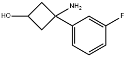 Cyclobutanol, 3-amino-3-(3-fluorophenyl)- Structure