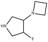 Pyrrolidine, 3-(1-azetidinyl)-4-fluoro- Structure