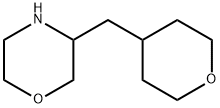Morpholine, 3-[(tetrahydro-2H-pyran-4-yl)methyl]- 구조식 이미지