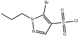 5-bromo-1-propyl-1H-pyrazole-4-sulfonyl chloride Structure