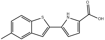 1H-Pyrrole-2-carboxylic acid, 5-(5-methylbenzo[b]thien-2-yl)- Structure