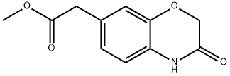 2H-1,4-Benzoxazine-7-acetic acid, 3,4-dihydro-3-oxo-, methyl ester 구조식 이미지