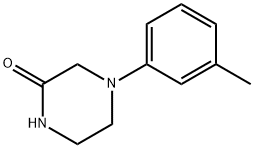 2-Piperazinone, 4-(3-methylphenyl)- Structure