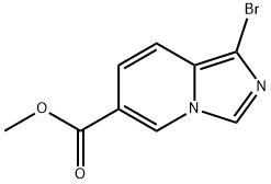 Imidazo[1,5-a]pyridine-6-carboxylic acid, 1-bromo-, methyl ester Structure