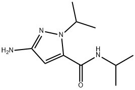 3-amino-N,1-diisopropyl-1H-pyrazole-5-carboxamide Structure