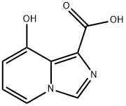 Imidazo[1,5-a]pyridine-1-carboxylic acid, 8-hydroxy- 구조식 이미지
