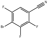 Benzonitrile, 4-bromo-2,3,5-trifluoro- Structure