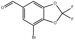 7-bromo-2,2-difluorobenzo[d][1,3]dioxole-5-carbaldehyde Structure